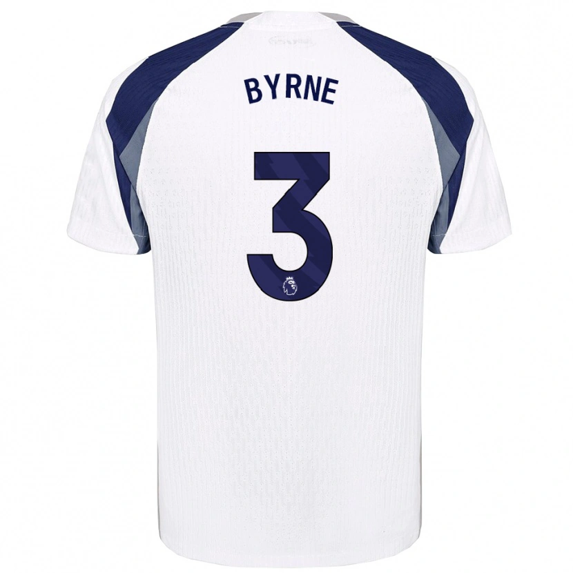 Danxen Bambino Maglia Harry Byrne #3 Bianco Navy Kit Gara Home 2025/26 Maglietta