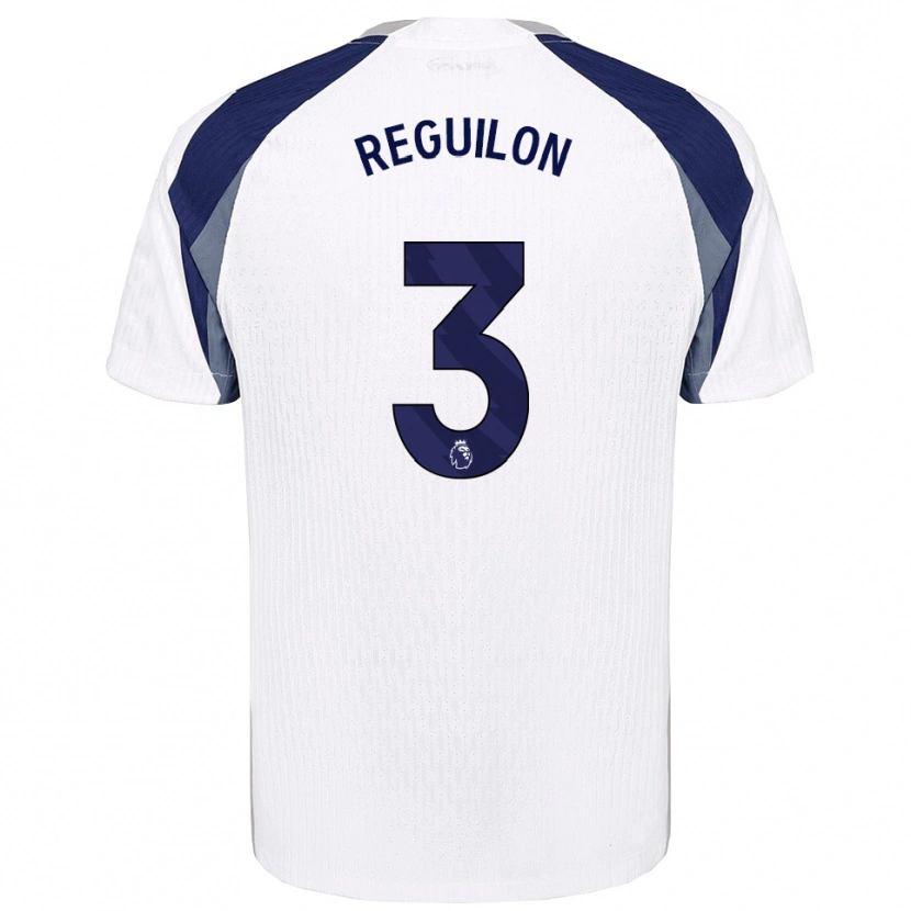 Danxen Bambino Maglia Sergio Reguilon #3 Bianco Navy Kit Gara Home 2025/26 Maglietta