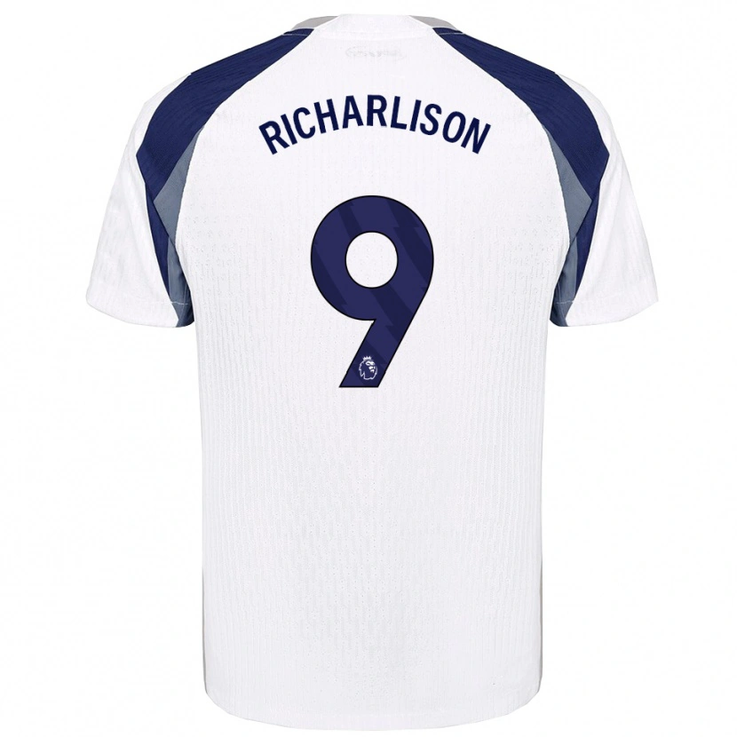Danxen Bambino Maglia Richarlison #9 Bianco Navy Kit Gara Home 2025/26 Maglietta