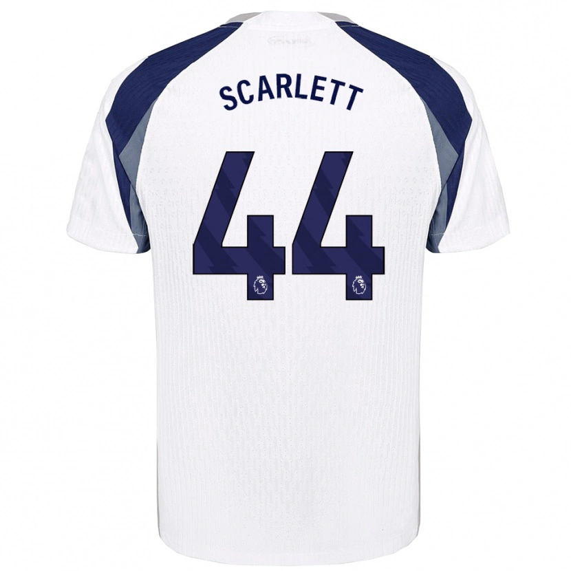 Danxen Bambino Maglia Dane Scarlett #44 Bianco Navy Kit Gara Home 2025/26 Maglietta