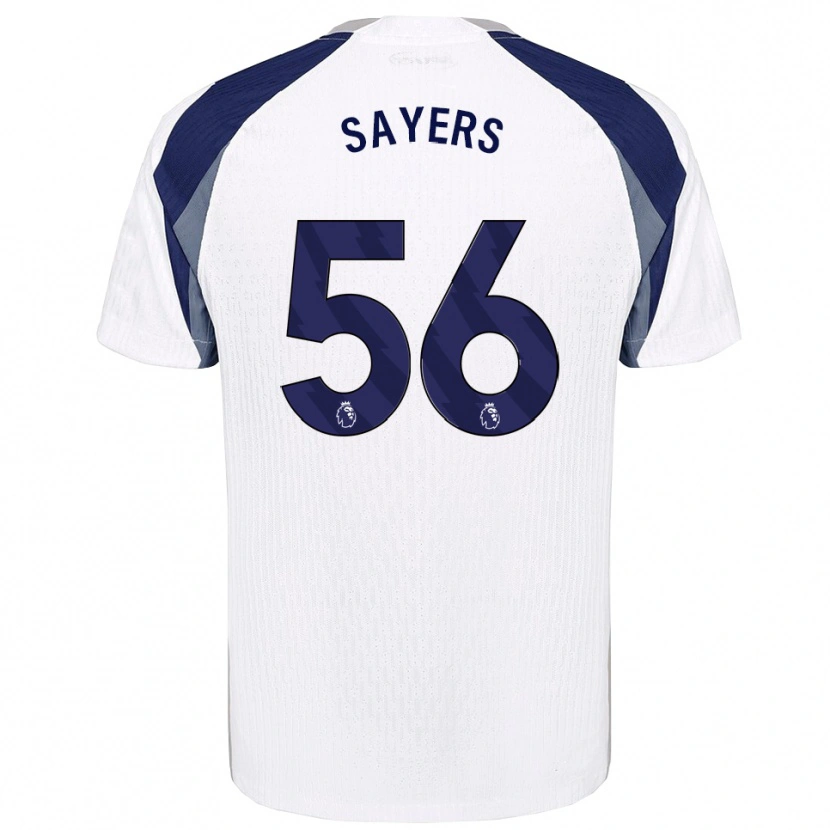 Danxen Bambino Maglia Charlie Sayers #56 Bianco Navy Kit Gara Home 2025/26 Maglietta