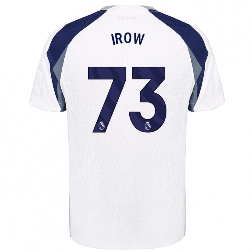 Danxen Bambino Maglia Oliver Irow #73 Bianco Navy Kit Gara Home 2025/26 Maglietta