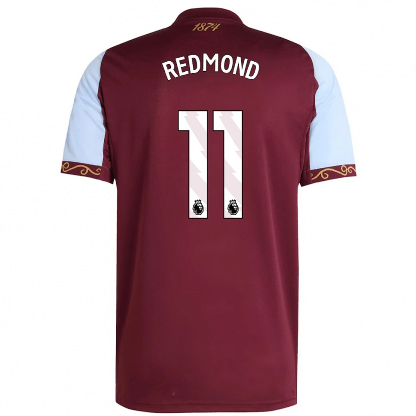 Danxen Bambino Maglia Zepiqueno Redmond #11 Borgogna Azzurro Kit Gara Home 2025/26 Maglietta