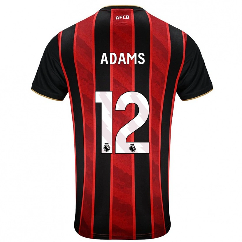 Danxen Bambino Maglia Tyler Adams #12 Rosso Nero Kit Gara Home 2025/26 Maglietta
