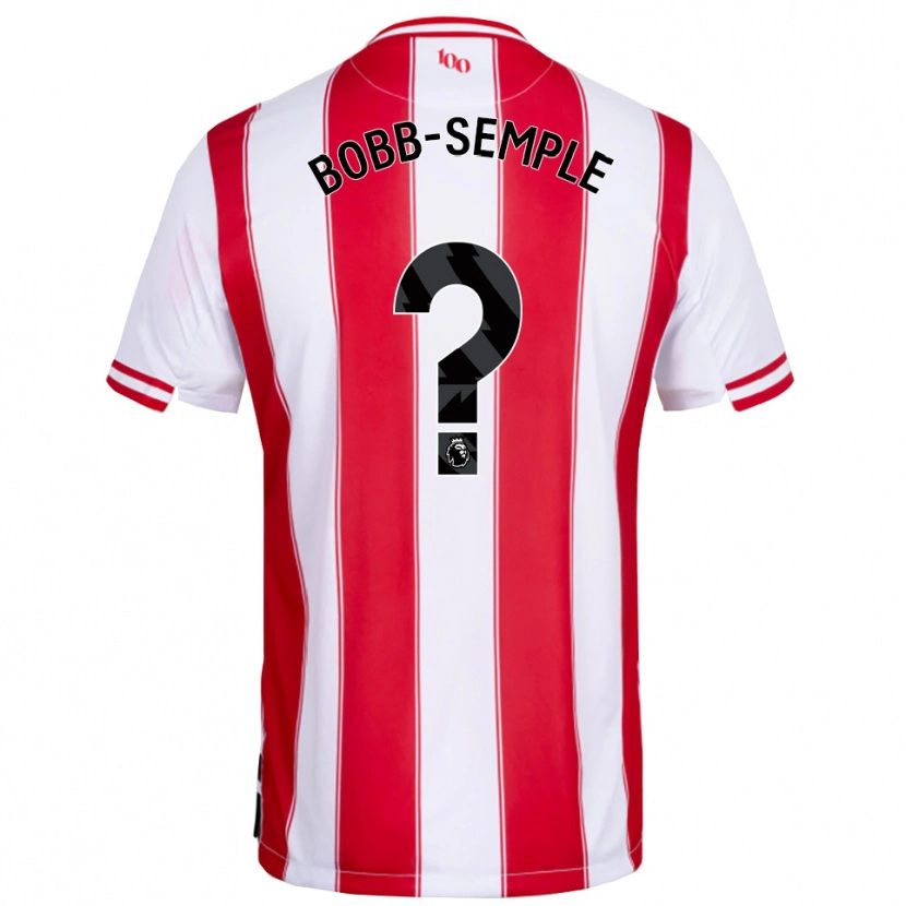 Danxen Bambino Maglia Domeiro Bobb-Semple #0 Rosso Bianco Kit Gara Home 2025/26 Maglietta