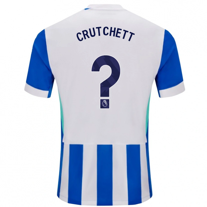 Danxen Bambino Maglia Liam Crutchett #0 Blu Bianco Kit Gara Home 2025/26 Maglietta