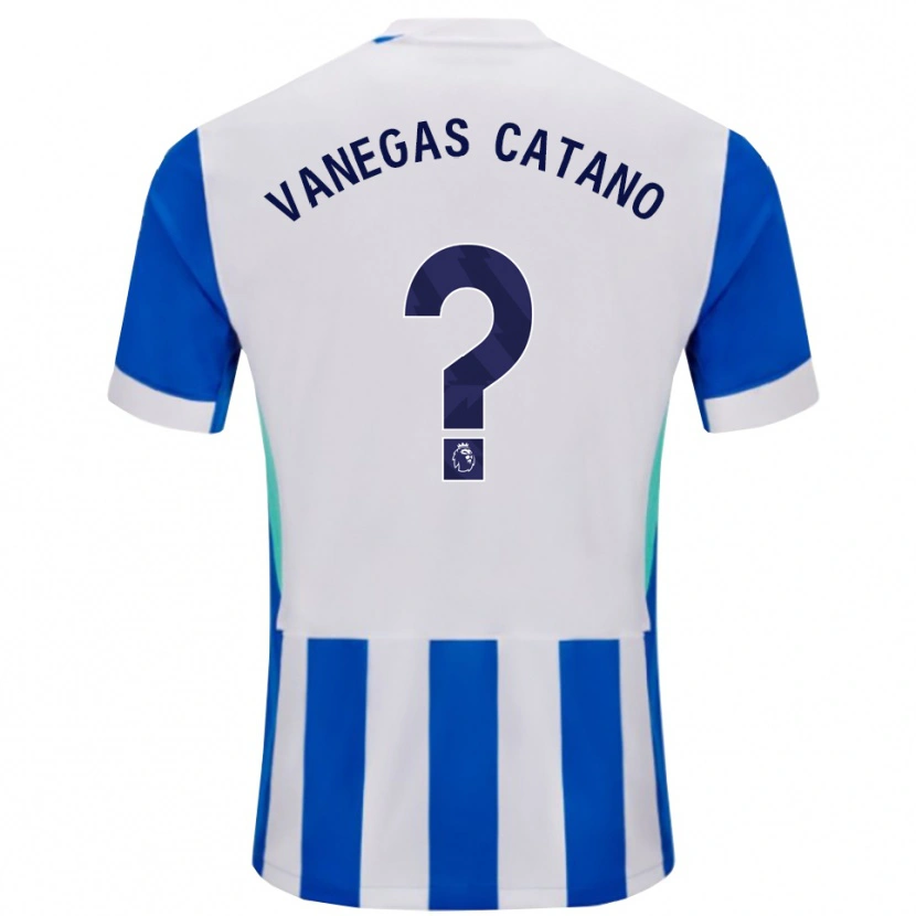 Danxen Bambino Maglia Manuela Vanegas Catano #0 Blu Bianco Kit Gara Home 2025/26 Maglietta