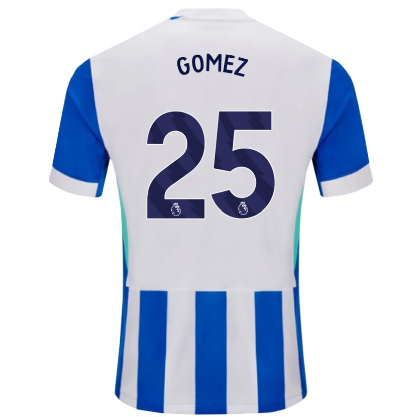 Danxen Bambino Maglia Diego Gómez #25 Blu Bianco Kit Gara Home 2025/26 Maglietta