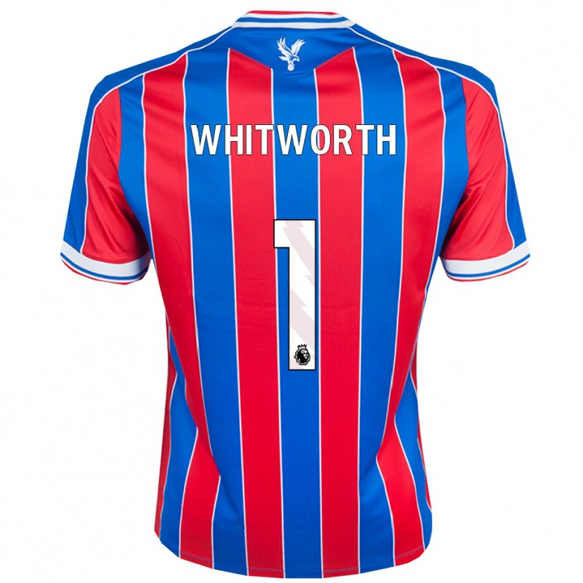 Danxen Bambino Maglia Harry Whitworth #1 Blu Rosso Bianco Kit Gara Home 2025/26 Maglietta