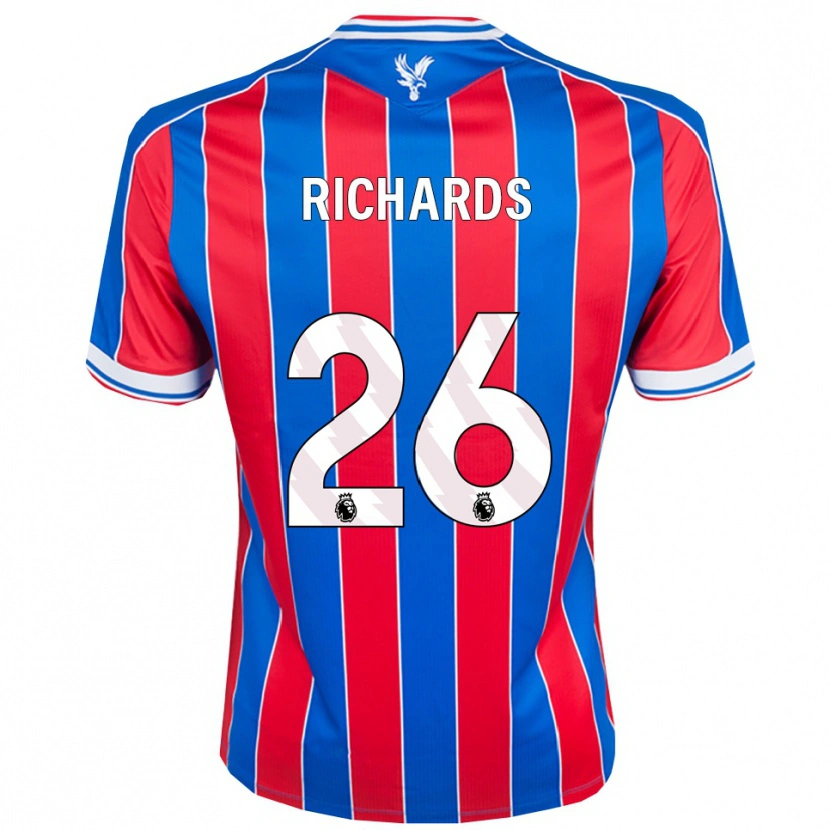 Danxen Bambino Maglia Chris Richards #26 Blu Rosso Bianco Kit Gara Home 2025/26 Maglietta