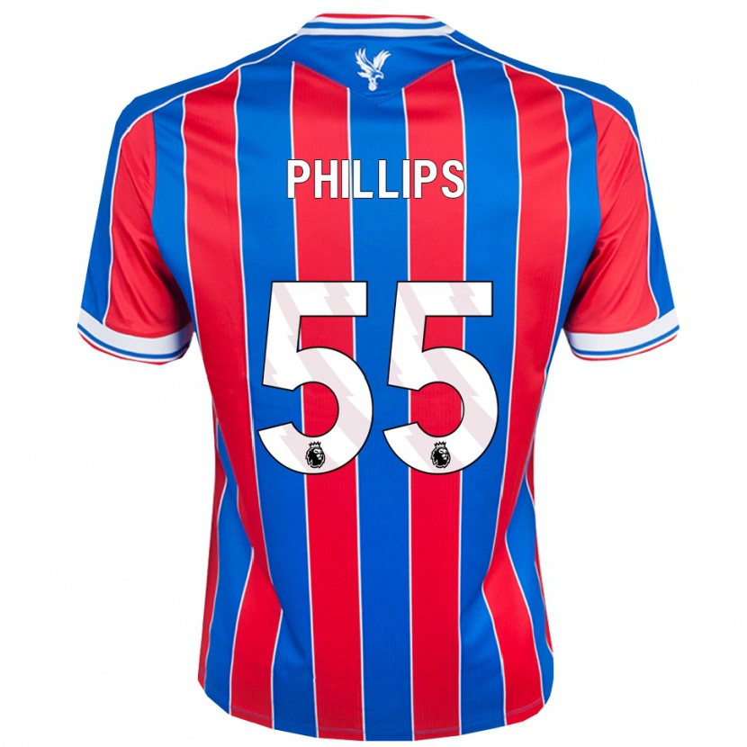 Danxen Bambino Maglia Killian Phillips #55 Blu Rosso Bianco Kit Gara Home 2025/26 Maglietta