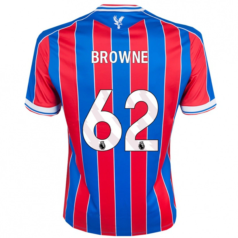 Danxen Bambino Maglia Luke Browne #62 Blu Rosso Bianco Kit Gara Home 2025/26 Maglietta