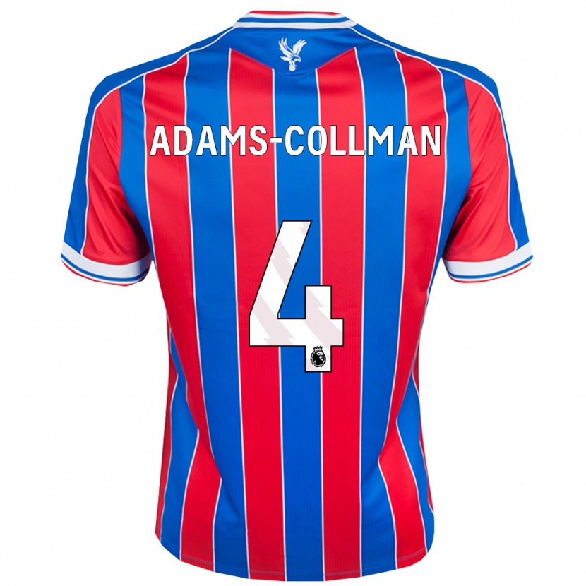 Danxen Bambino Maglia Kai-Reece Adams-Collman #4 Blu Rosso Bianco Kit Gara Home 2025/26 Maglietta