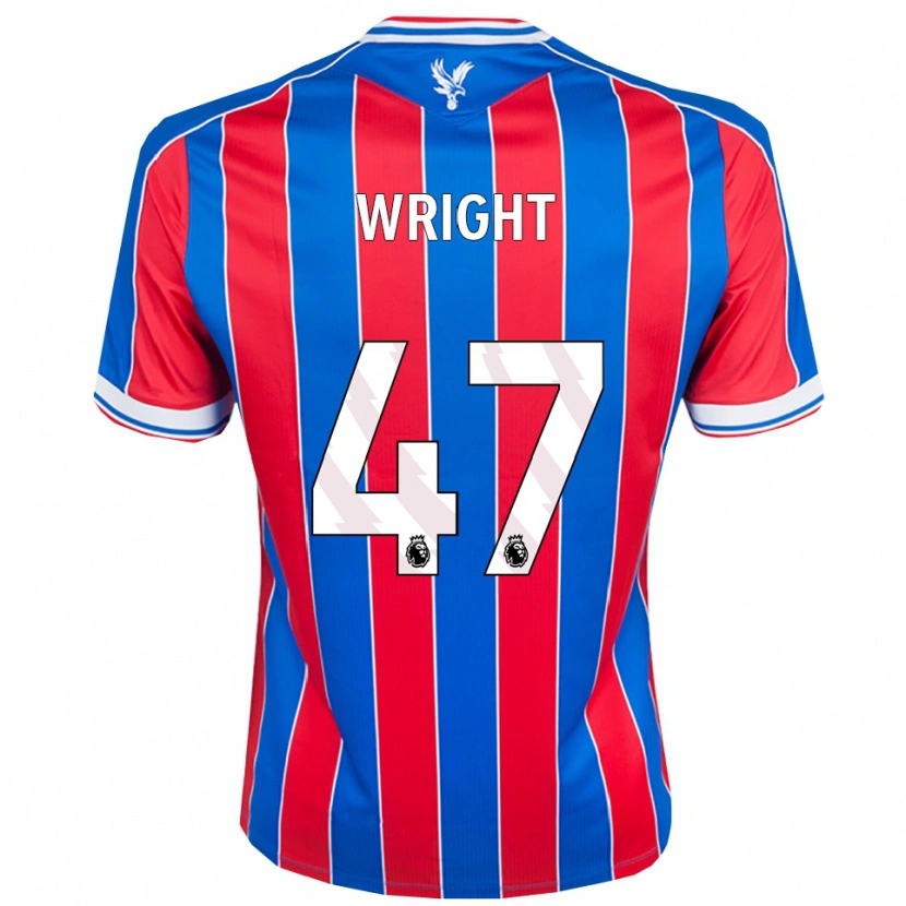 Danxen Bambino Maglia Annis-Clara Wright #47 Blu Rosso Bianco Kit Gara Home 2025/26 Maglietta