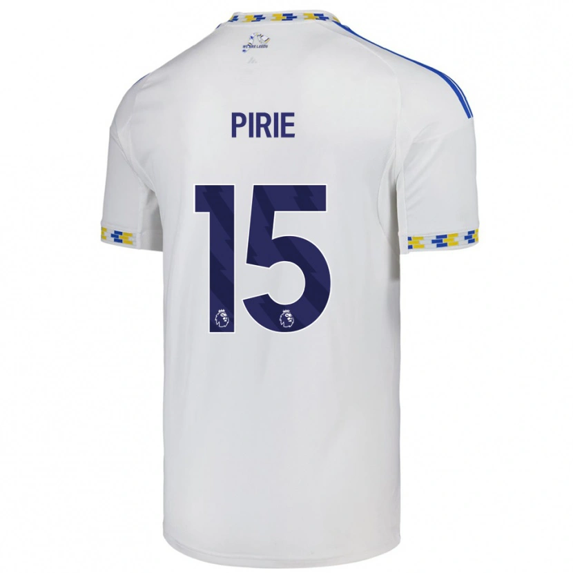 Danxen Bambino Maglia Lewis Pirie #15 Bianco Blu Kit Gara Home 2025/26 Maglietta