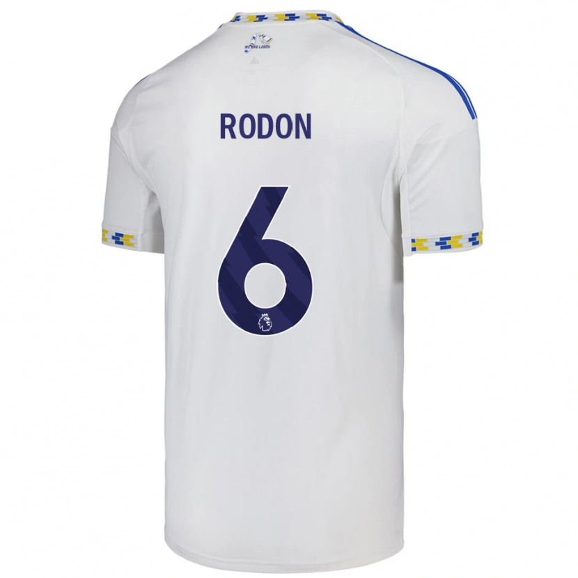 Danxen Bambino Maglia Joe Rodon #6 Bianco Blu Kit Gara Home 2025/26 Maglietta