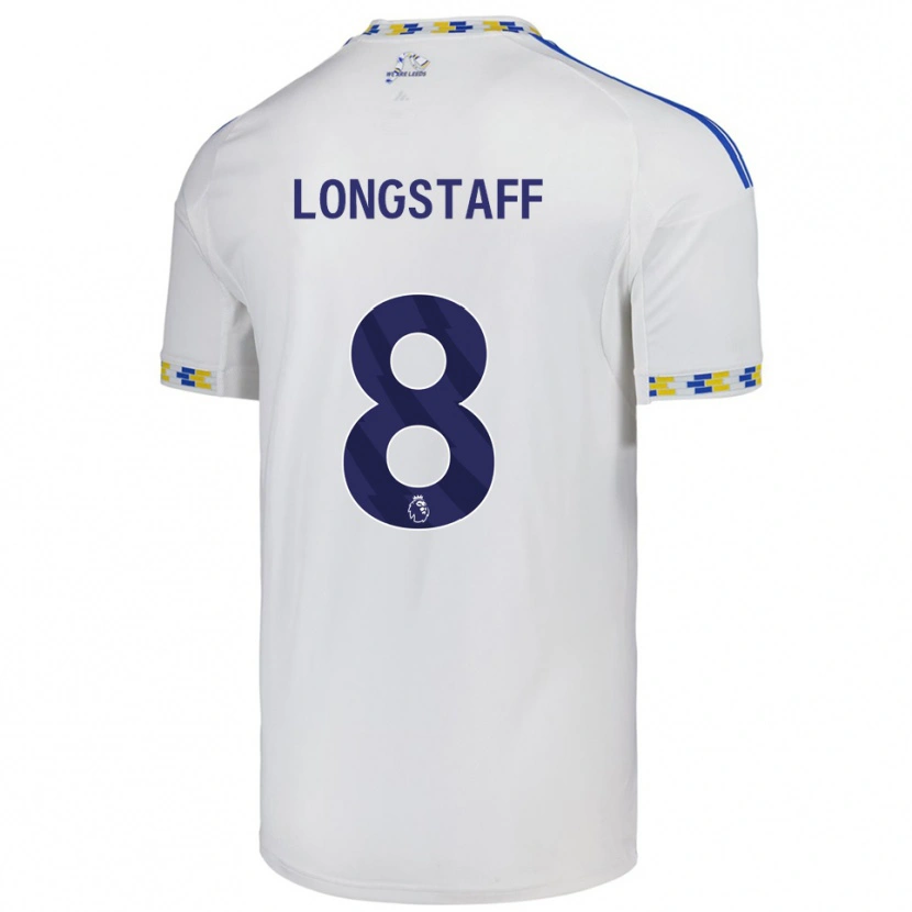 Danxen Bambino Maglia Sean Longstaff #8 Bianco Blu Kit Gara Home 2025/26 Maglietta
