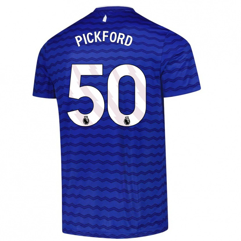 Danxen Bambino Maglia George Pickford #50 Blu Navy Kit Gara Home 2025/26 Maglietta