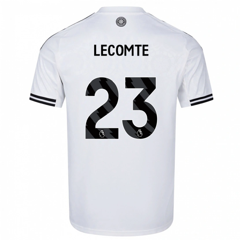Danxen Bambino Maglia Benjamin Lecomte #23 Bianco Nero Kit Gara Home 2025/26 Maglietta