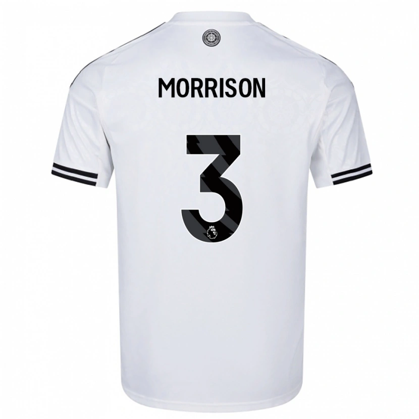 Danxen Bambino Maglia Kymarley Morrison #3 Bianco Nero Kit Gara Home 2025/26 Maglietta