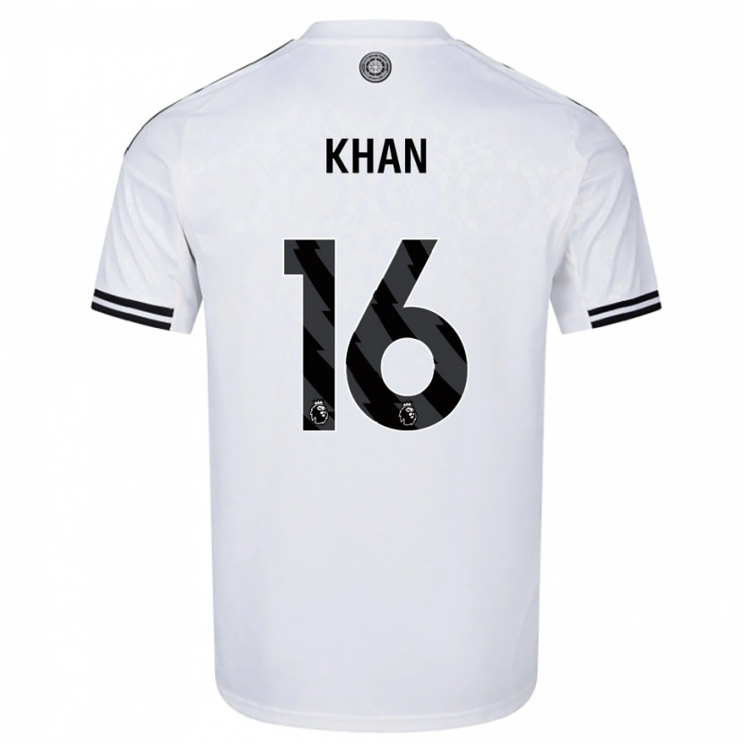 Danxen Bambino Maglia Ruban Khan #16 Bianco Nero Kit Gara Home 2025/26 Maglietta