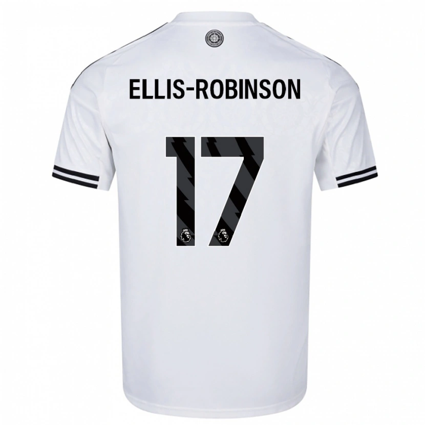 Danxen Bambino Maglia Eddie Ellis-Robinson #17 Bianco Nero Kit Gara Home 2025/26 Maglietta