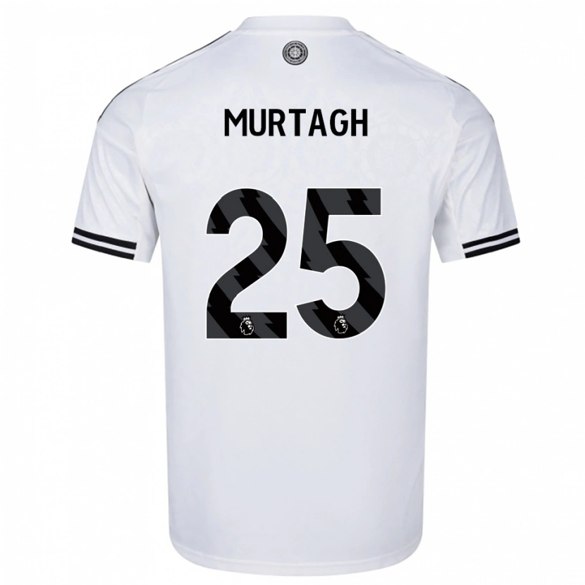 Danxen Bambino Maglia Ruby Murtagh #25 Bianco Nero Kit Gara Home 2025/26 Maglietta