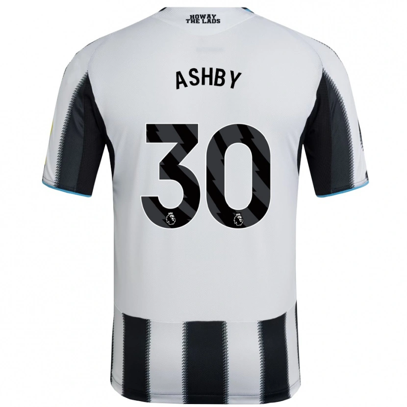 Danxen Bambino Maglia Harrison Ashby #30 Nero Bianco Kit Gara Home 2025/26 Maglietta