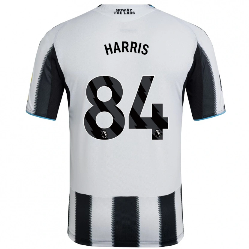 Danxen Bambino Maglia Aidan Harris #84 Nero Bianco Kit Gara Home 2025/26 Maglietta