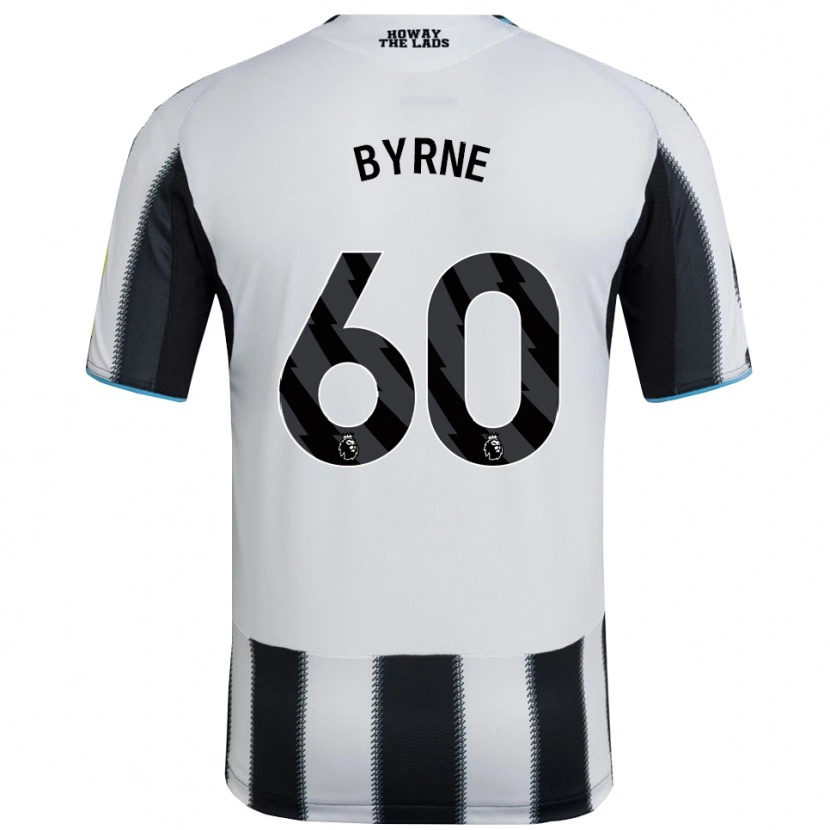 Danxen Bambino Maglia Reece Byrne #60 Nero Bianco Kit Gara Home 2025/26 Maglietta