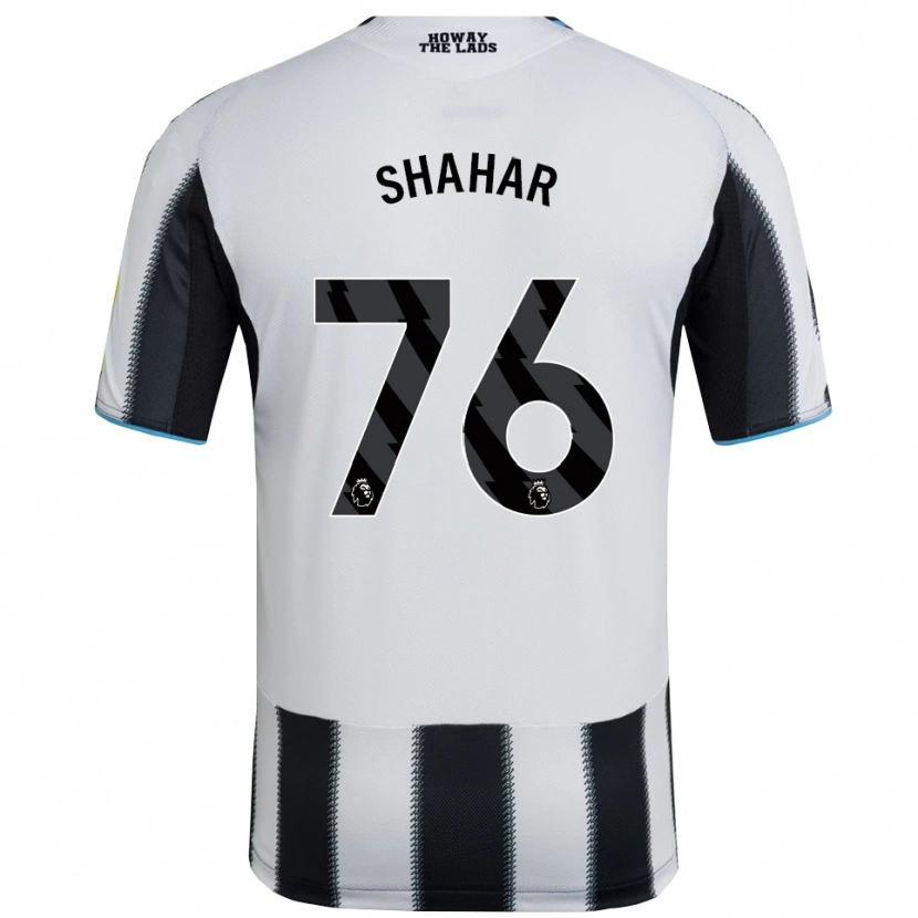 Danxen Bambino Maglia Leo Shahar #76 Nero Bianco Kit Gara Home 2025/26 Maglietta