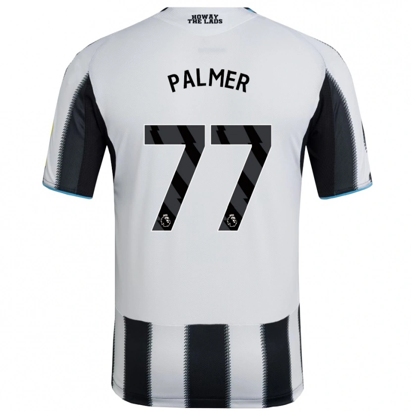 Danxen Bambino Maglia Darren Palmer #77 Nero Bianco Kit Gara Home 2025/26 Maglietta