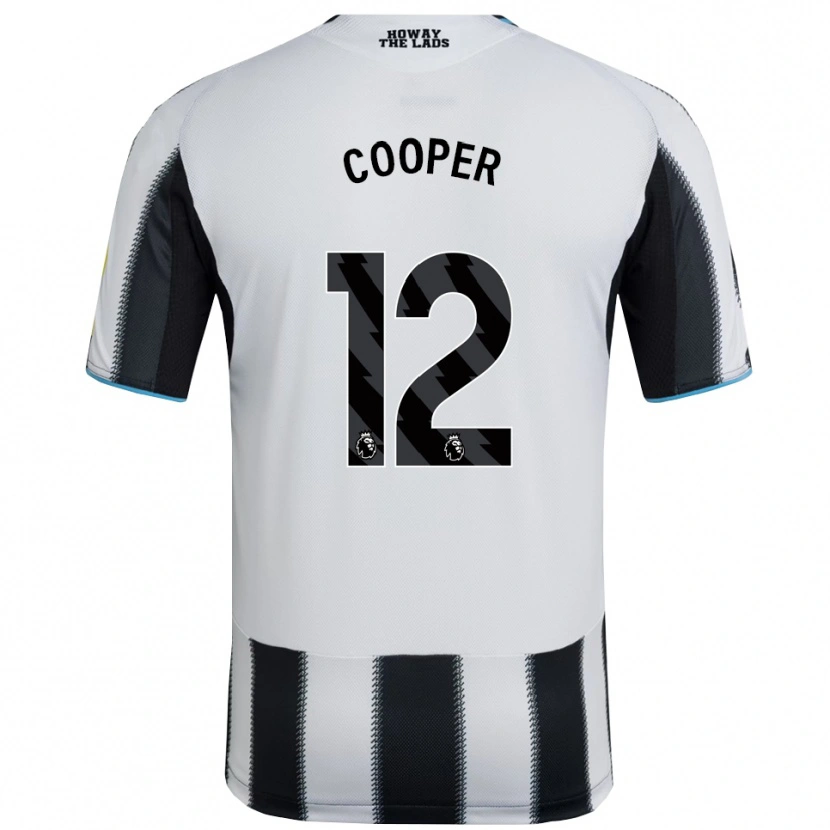 Danxen Bambino Maglia Deanna Cooper #12 Nero Bianco Kit Gara Home 2025/26 Maglietta