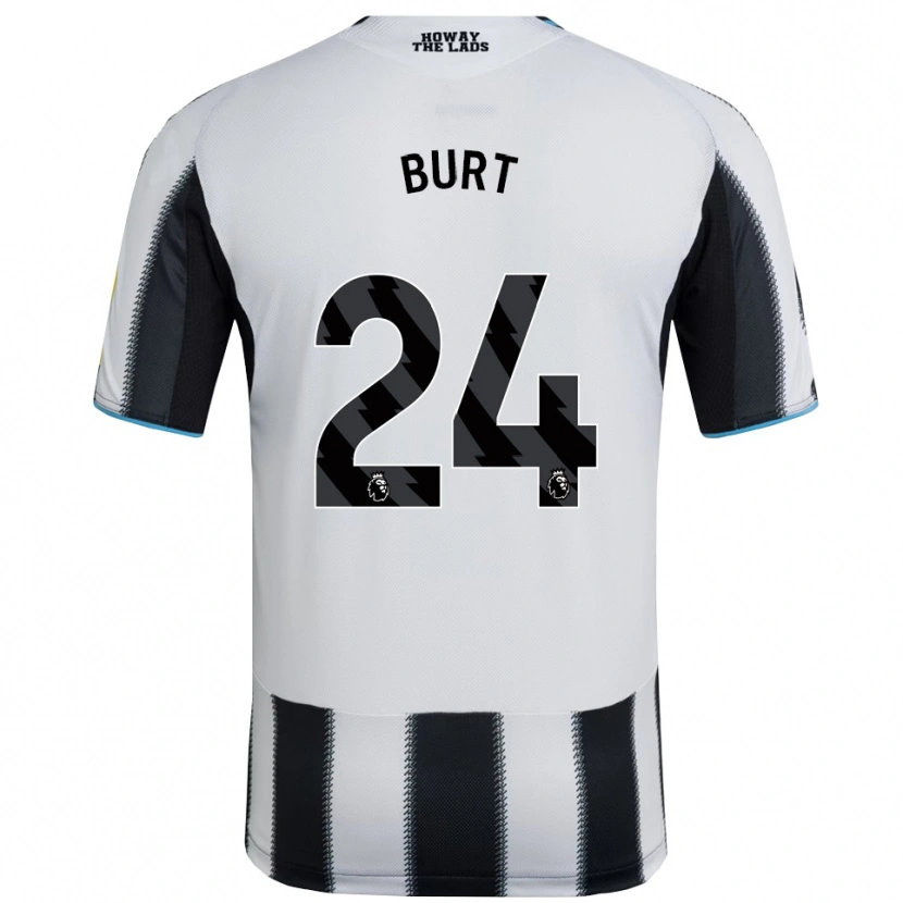 Danxen Bambino Maglia Daisy Burt #24 Nero Bianco Kit Gara Home 2025/26 Maglietta