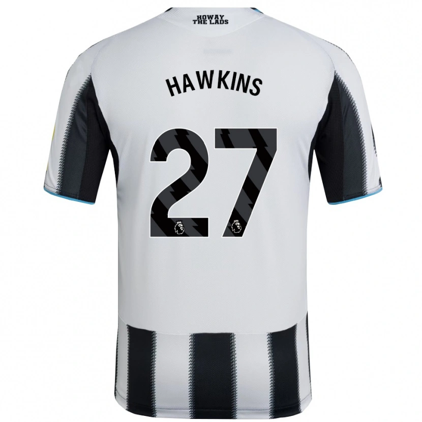 Danxen Bambino Maglia Hannah Hawkins #27 Nero Bianco Kit Gara Home 2025/26 Maglietta