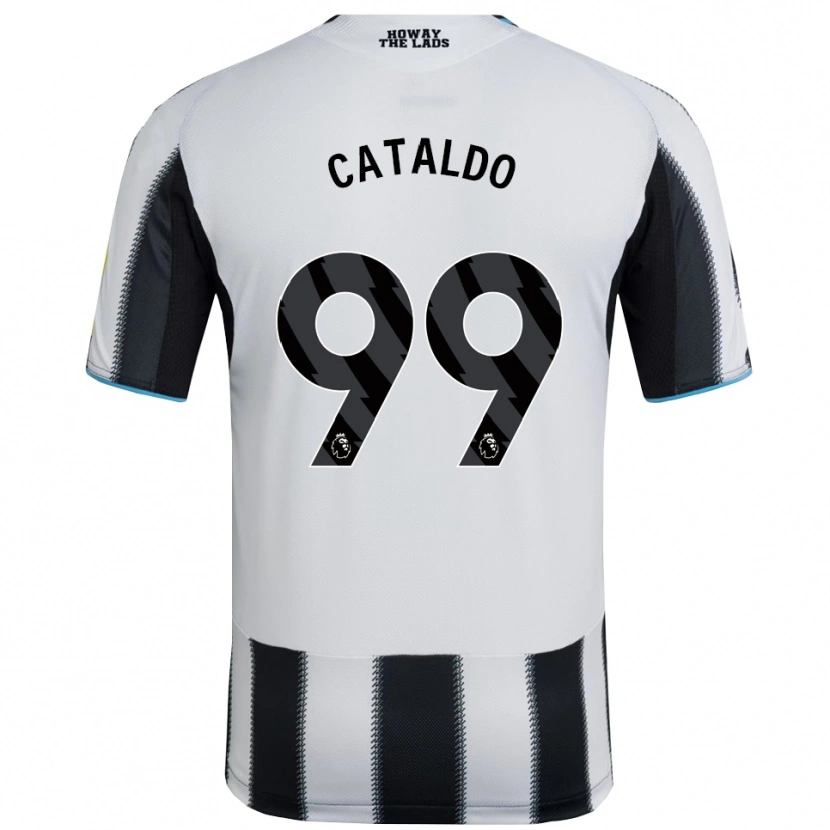 Danxen Bambino Maglia Lia Cataldo #99 Nero Bianco Kit Gara Home 2025/26 Maglietta
