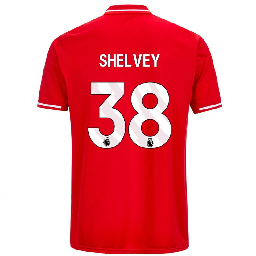 Danxen Bambino Maglia George Shelvey #38 Rosso Bianco Kit Gara Home 2025/26 Maglietta