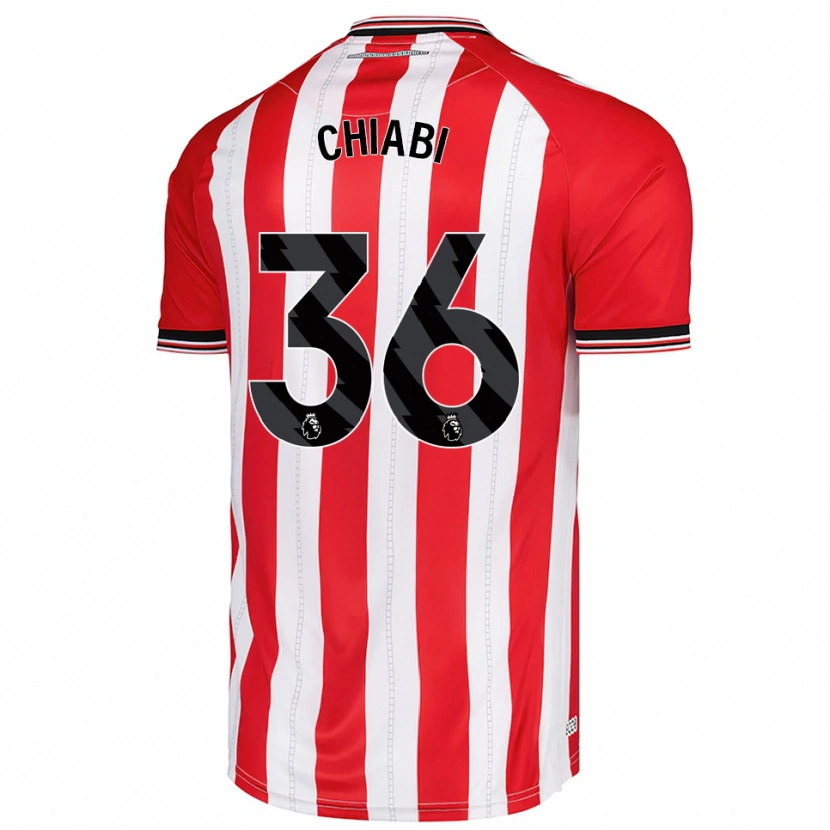 Danxen Bambino Maglia Tom Chiabi #36 Rosso Bianco Kit Gara Home 2025/26 Maglietta