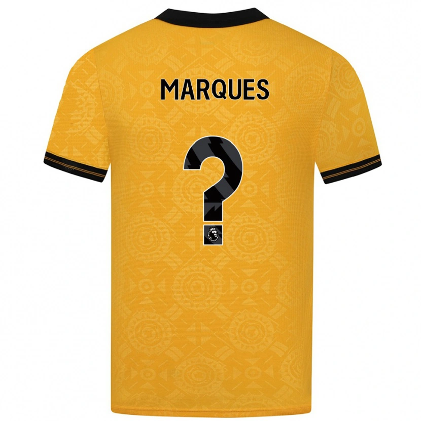 Danxen Bambino Maglia Christian Marques #0 Giallo Nero Kit Gara Home 2025/26 Maglietta