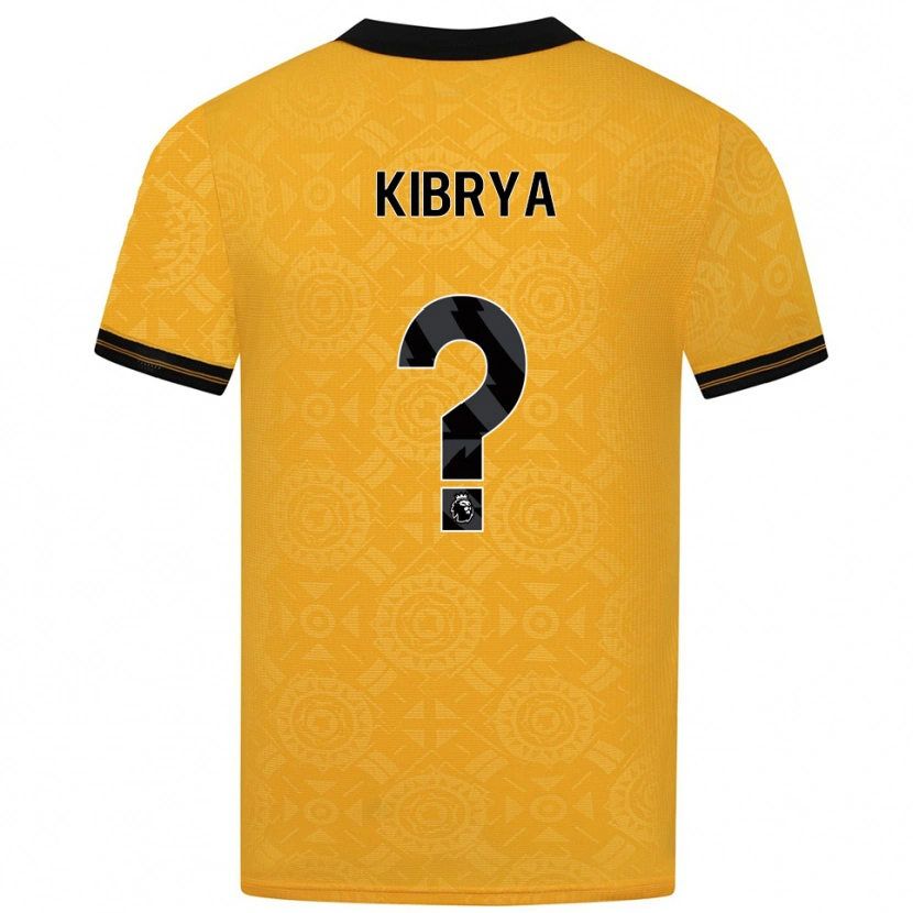 Danxen Bambino Maglia Lucas Kibrya #0 Giallo Nero Kit Gara Home 2025/26 Maglietta