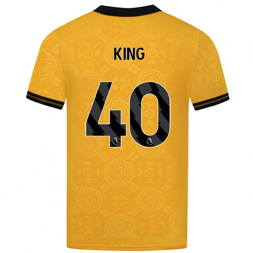 Danxen Bambino Maglia Tom King #40 Giallo Nero Kit Gara Home 2025/26 Maglietta