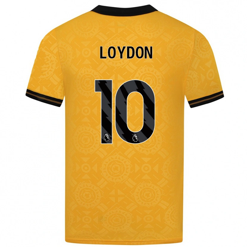 Danxen Bambino Maglia Abi Loydon #10 Giallo Nero Kit Gara Home 2025/26 Maglietta