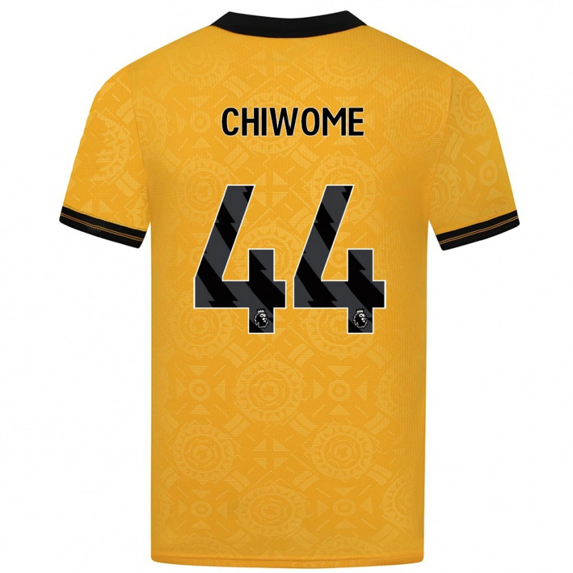 Danxen Bambino Maglia Leon Chiwome #44 Giallo Nero Kit Gara Home 2025/26 Maglietta