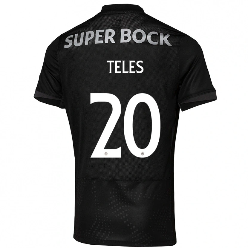 Danxen Bambino Maglia Ana Isabel Teles #20 Nero Bianco Kit Gara Away 2025/26 Maglietta