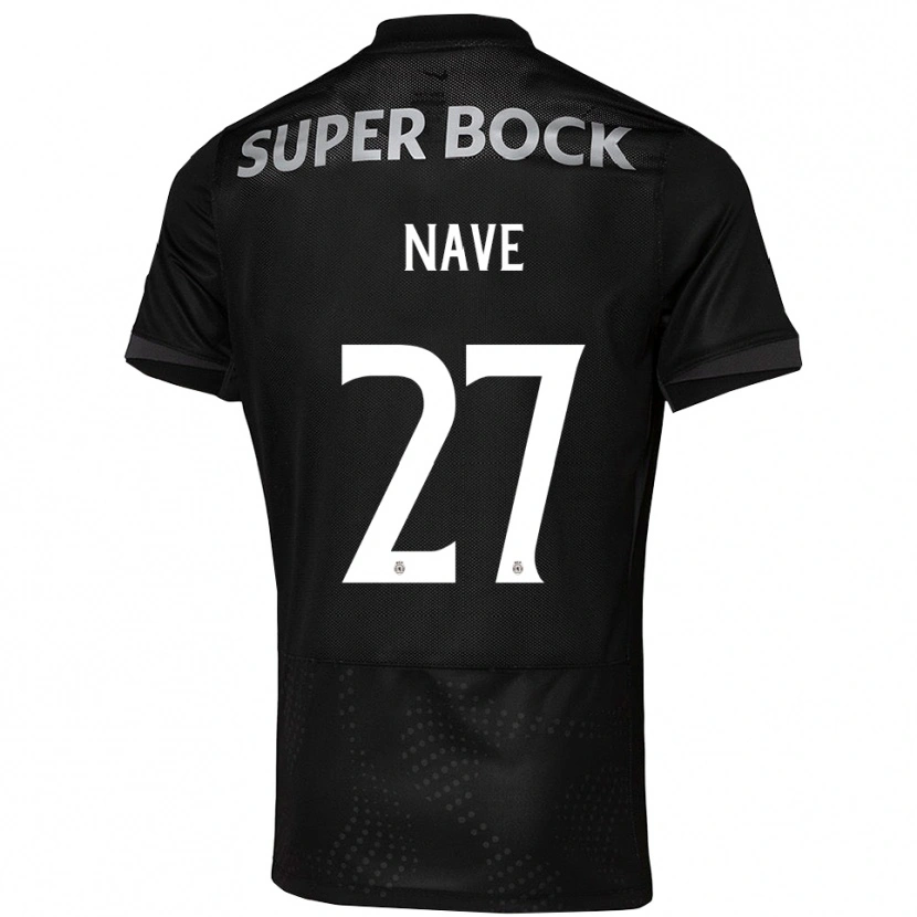 Danxen Bambino Maglia Matilde Nave #27 Nero Bianco Kit Gara Away 2025/26 Maglietta