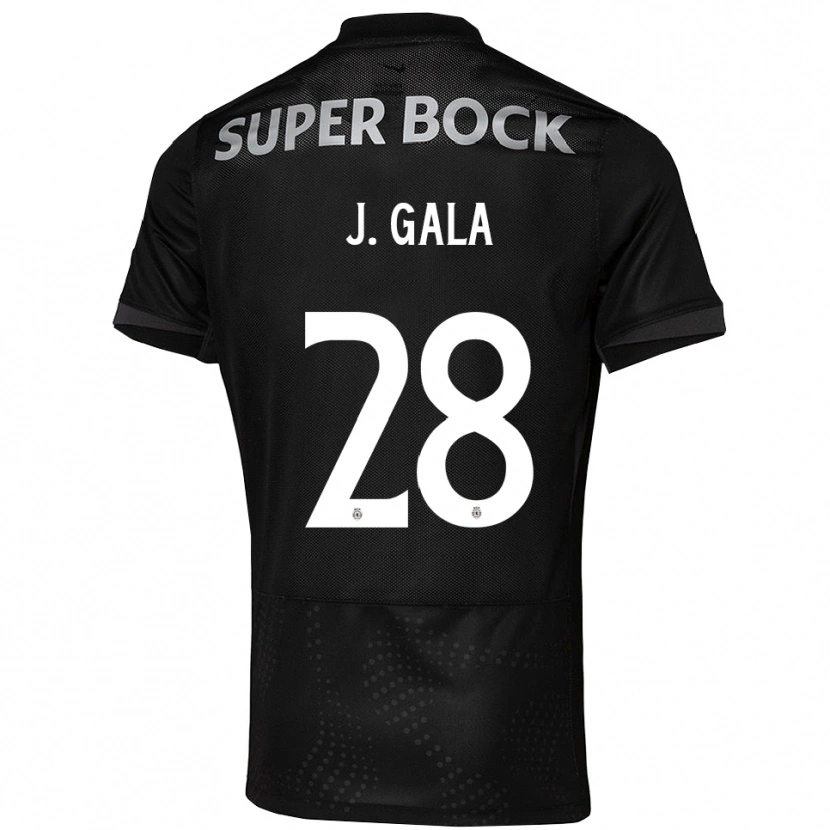 Danxen Bambino Maglia Jacinta Galabadaarachchi #28 Nero Bianco Kit Gara Away 2025/26 Maglietta