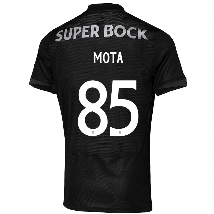 Danxen Bambino Maglia Rafael Mota #85 Nero Bianco Kit Gara Away 2025/26 Maglietta