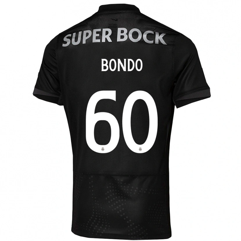 Danxen Bambino Maglia Pedro Bondo #60 Nero Bianco Kit Gara Away 2025/26 Maglietta
