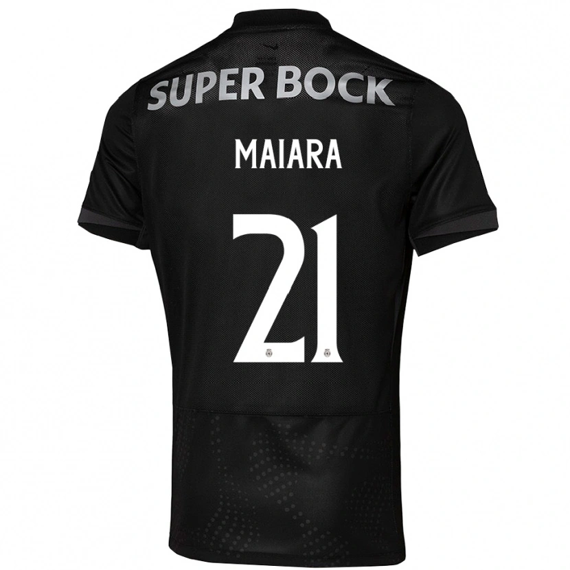 Danxen Bambino Maglia Maiara Carolina Niehues #21 Nero Bianco Kit Gara Away 2025/26 Maglietta
