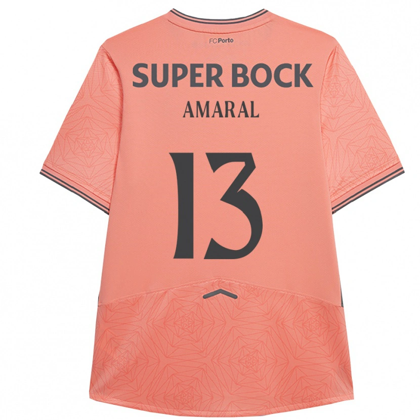 Danxen Bambino Maglia Fábio Amaral #13 Rosa Navy Kit Gara Away 2025/26 Maglietta